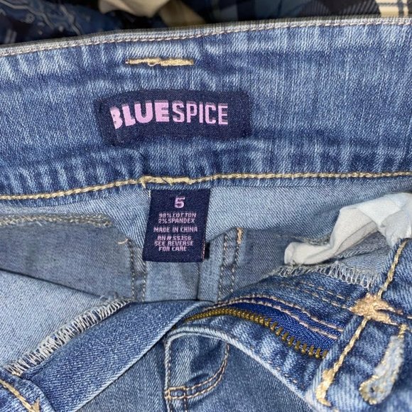 Blue Spice Denim Shorts - Picture 2 of 3